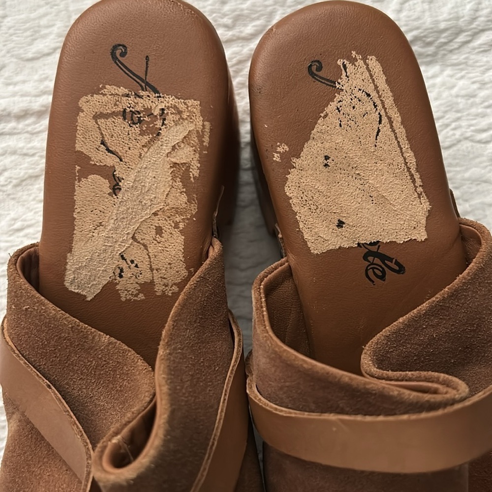 NWOT Free People Calabasas mule clog, heel, brown suede. Women’s size 39. - Picture 3 of 9
